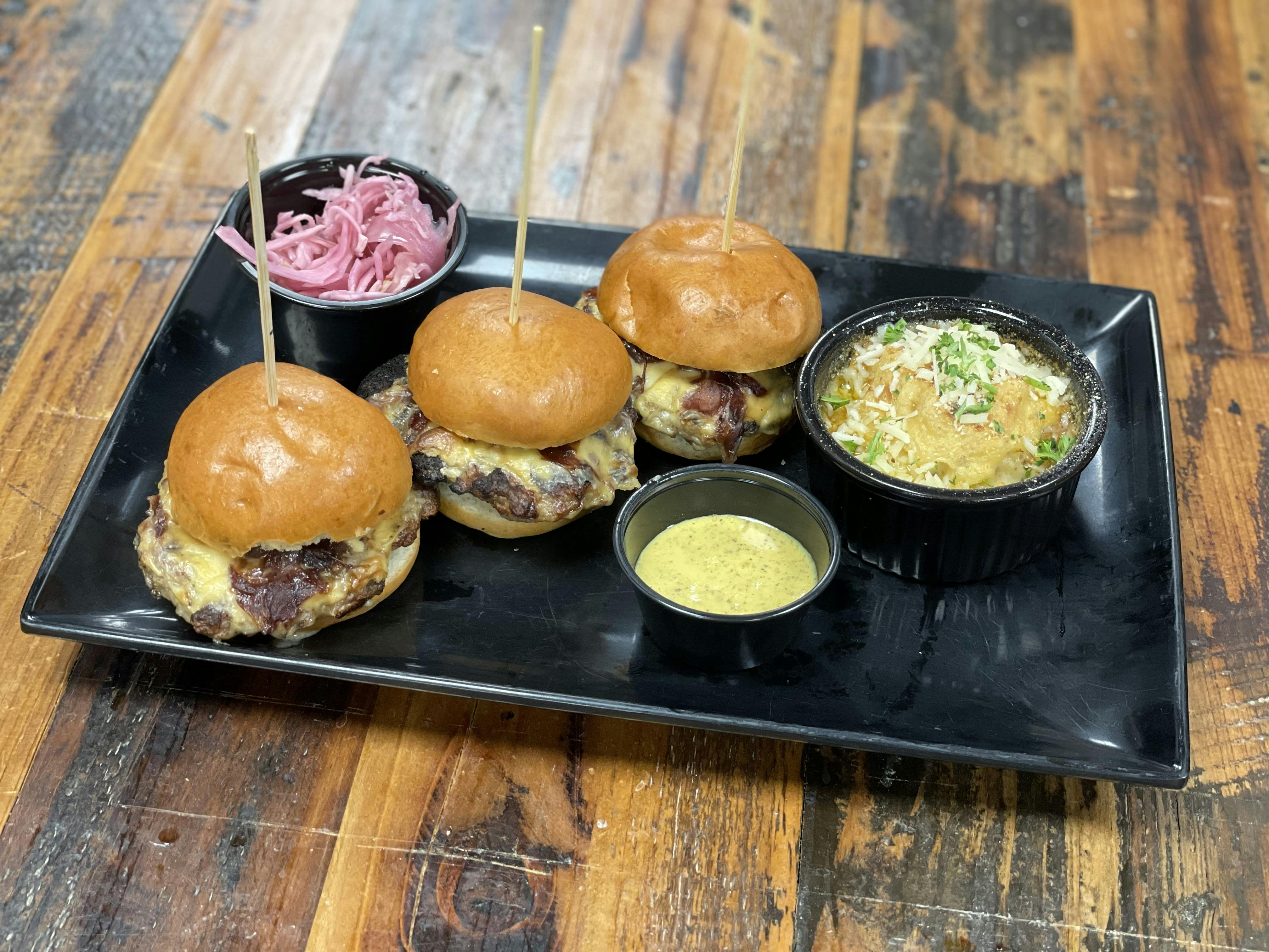 Bratwurst Sliders from Sip Wine Bar & Restaurant in Tinley Park, IL