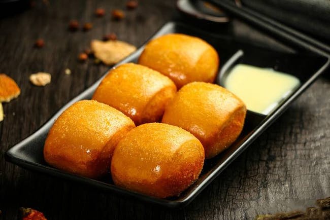 Fried Buns (5) ???? from DJ Kitchen in Philadelphia, PA