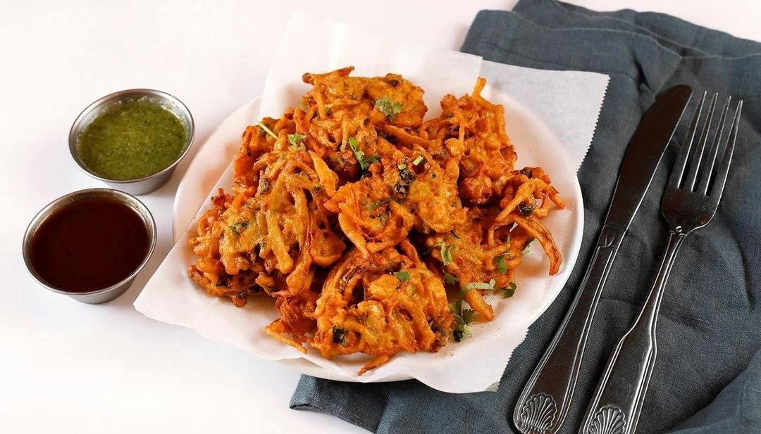 Vegetable Pakora (GF, V) from OM Indian Cuisine in San Francisco, CA