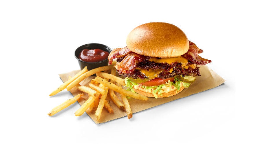 All-American Bacon Cheeseburger from Buffalo Wild Wings GO - 75th St in Kenosha, WI