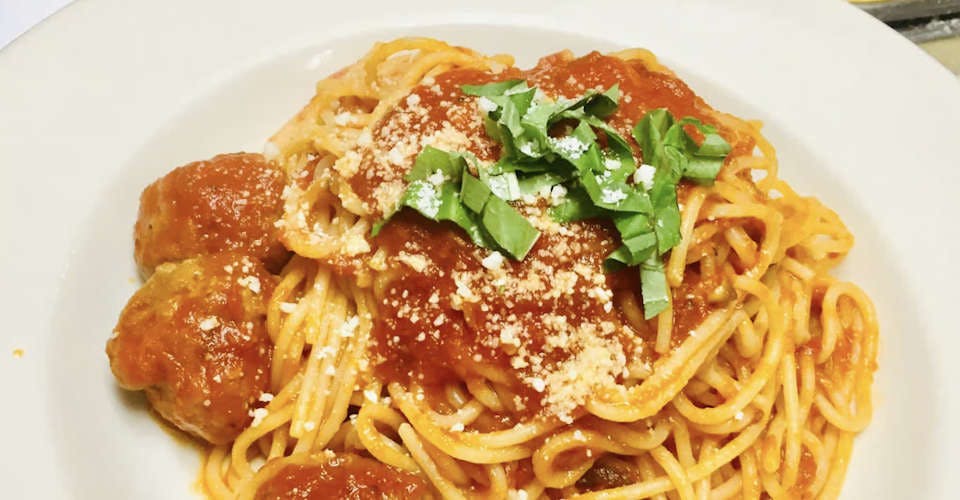 Spaghetti Alle Polpette from Nonno's Ristorante Italiano in Madison, WI