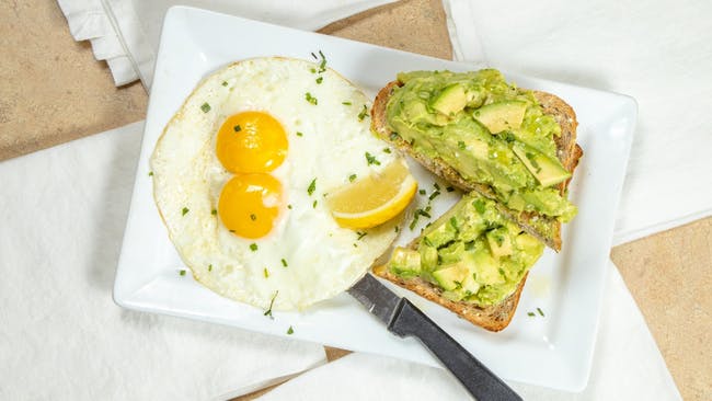 Avocado Toast^ from The Great Egg Restaurant in Denton, TX