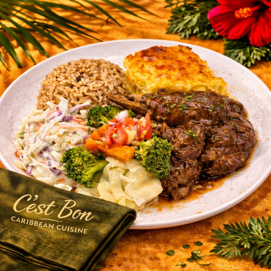 Brown Stew Chicken from C'est Bon Caribbean Creole Cuisine in Baytown, TX