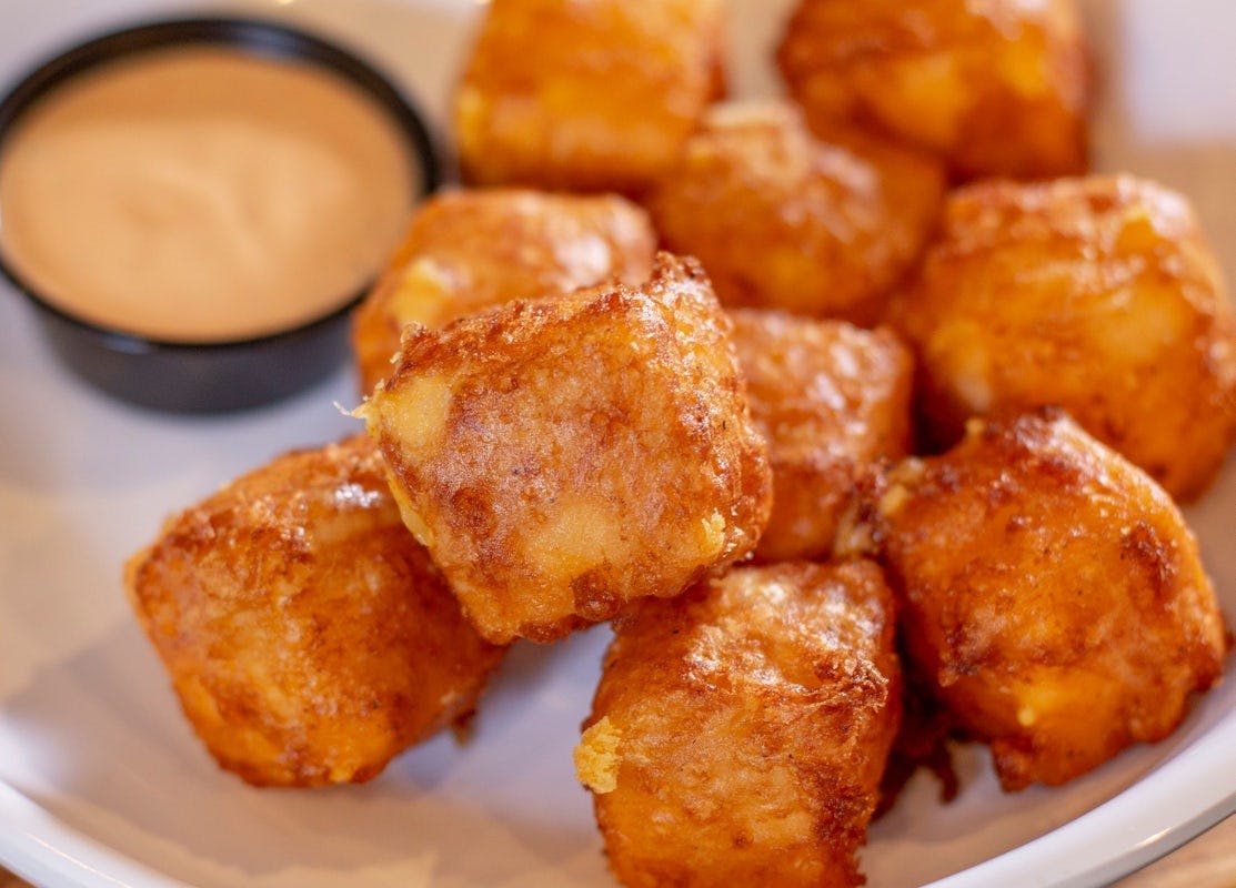 House Made Boulder Cheese Curds from Boulder Tap House in Ames, IA