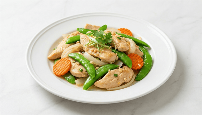Chicken with Chinese Snow Peas from Autumn Court Chinese Restaurant in Phoenix, AZ