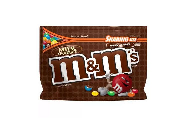 M&M's Milk Chocolate, Share Size from Popp's University BP in Manitowoc, WI