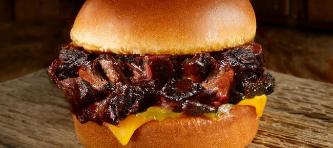 Brisket Burnt Ends Sandwich - Local Favorite from Dickey's Barbecue Pit - S College Ave in Fort Collins, CO
