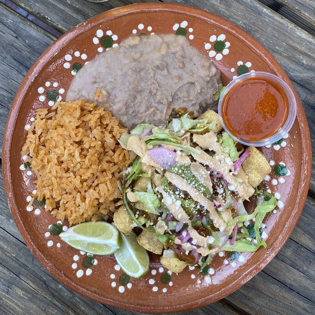 3 Taquito Plate from Cena Vegan - Whittier Brewing in Whittier, CA