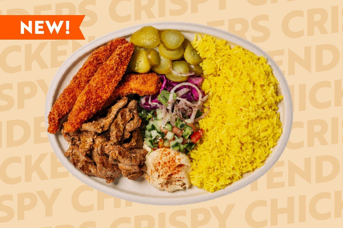 NEW! Crispy Chicken Tenders Plate from Naf Naf Grill Madison - State Street in Madison, WI