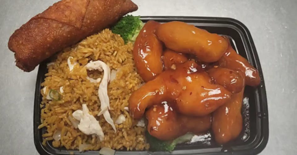 PC6. White Meat Orange Chicken Combo from Pan-Asian Chinese Restaurant in Madison, WI
