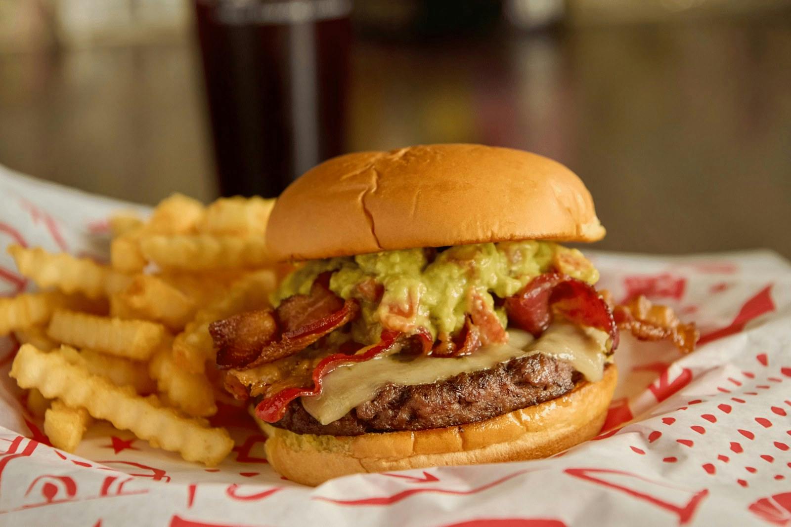 Guacamole Bacon Burger from Jefferson's Restaurant in Brentwood, TN