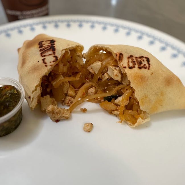 Spicy Italian Sausage Vegan Empanada from Cafe Buenos Aires - Powell St in Emeryville, CA
