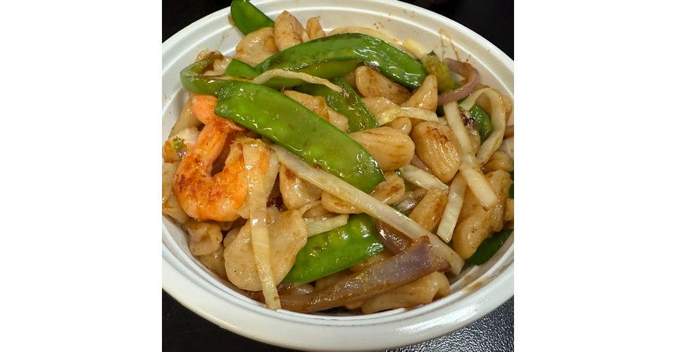 212. Shrimp and Chicken Cat Ear Noodles from Akari Sushi in Madison, WI