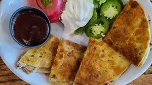 Smoked Pork Quesadilla from The Brass Tap - Main Street in Cedar Falls, IA