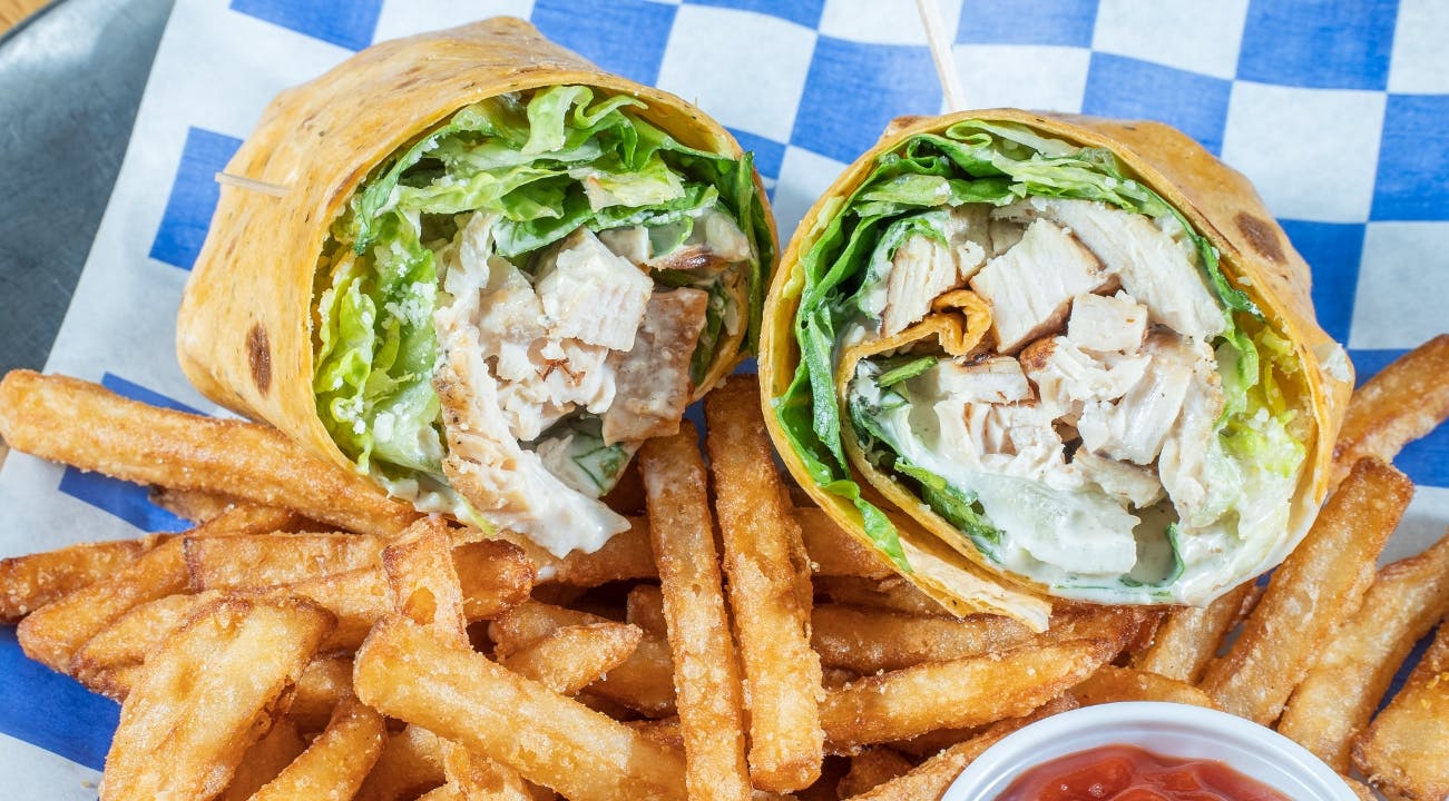 Chicken Caesar Wrap from Austin Soup And Sandwich - Burnet Rd in Austin, TX