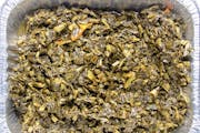 Half Tray Collard greens from Bailey Seafood in Buffalo, NY
