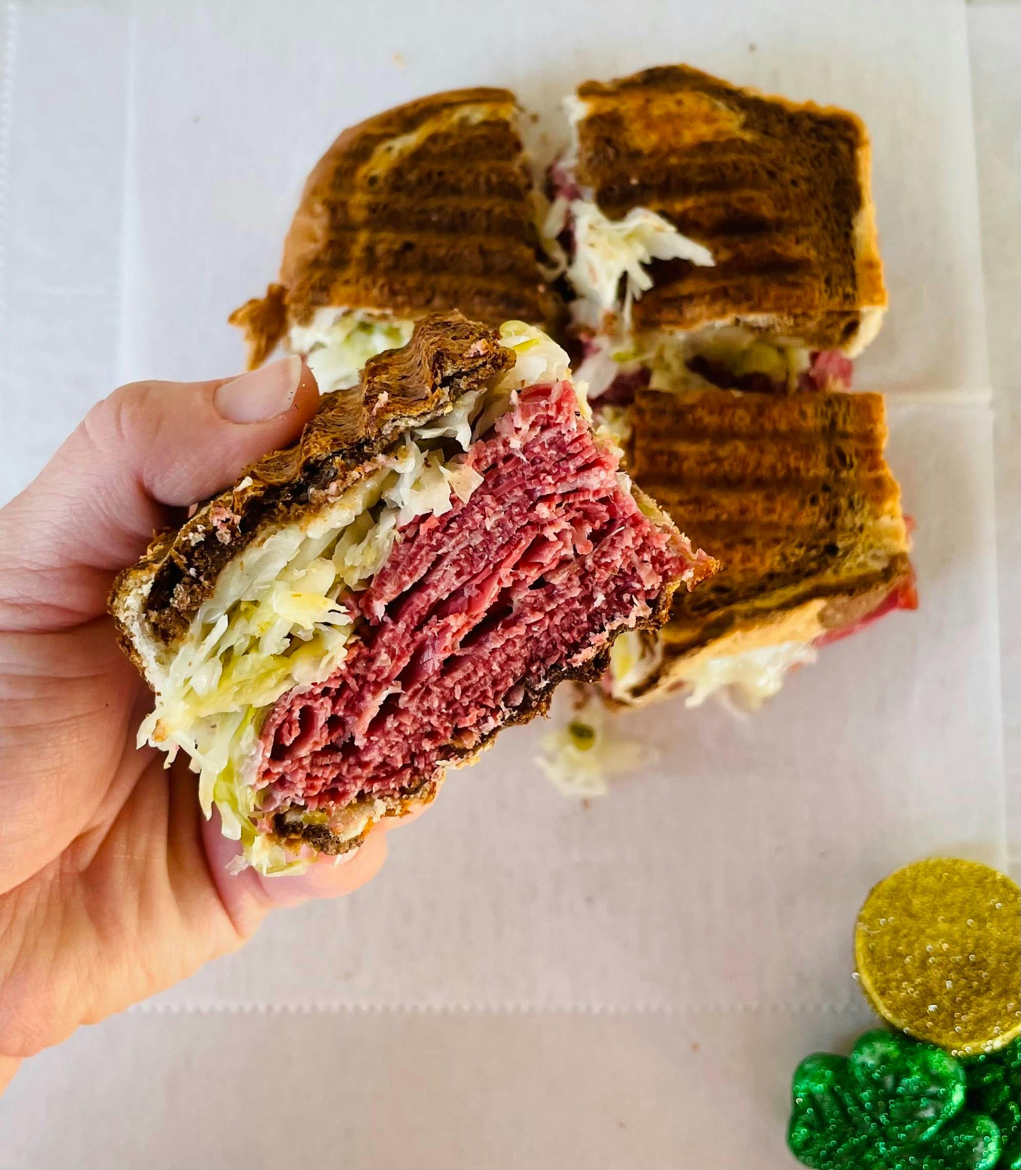 Special Panini- NYC Style Corned Beef Reuben from Arrosto Delicatessen in Sheboygan, WI