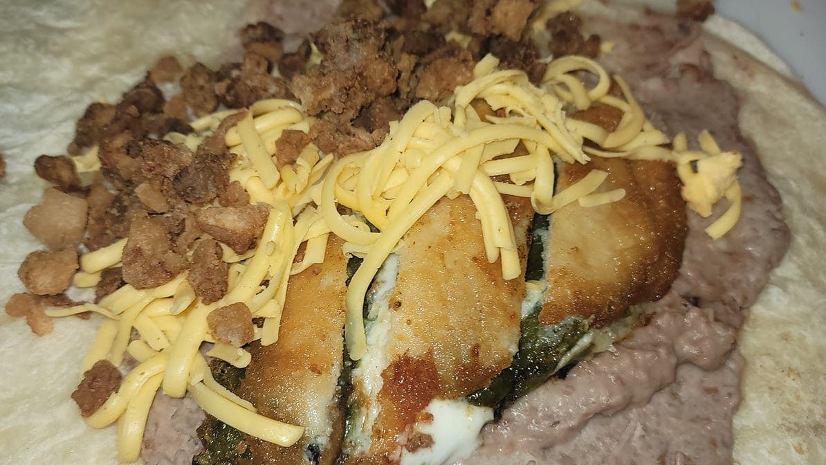 Chile Relleno Burrito from Chili Shack in Lakewood, CO
