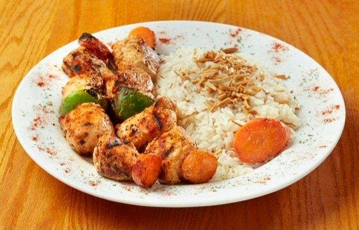 Lunch | Shish Tawook from Palm Palace Restaurant in Ann Arbor, MI