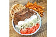 Gyro Plate from Parthenon Gyros in Madison, WI