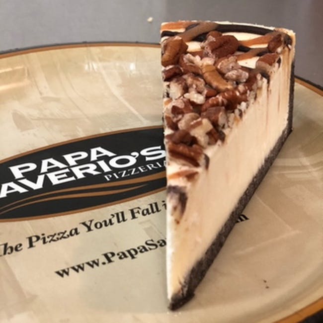 Turtle Cheesecake from Papa Saverio's - N Main St in Glen Ellyn, IL
