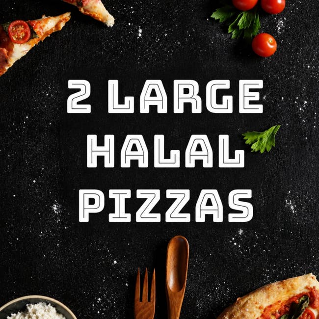2 Large 14" Halal Pizza's from Z?s Pizza - NE 8th St in Bellevue, WA