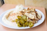 #49. Hummus and Sharwarma from Oasis Mediterranean Grill in Ann Arbor, MI