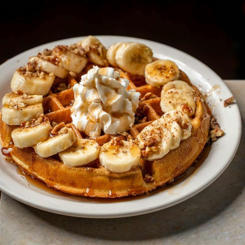 Banana Nut Waffle from Angel's Restaurant in Appleton, WI