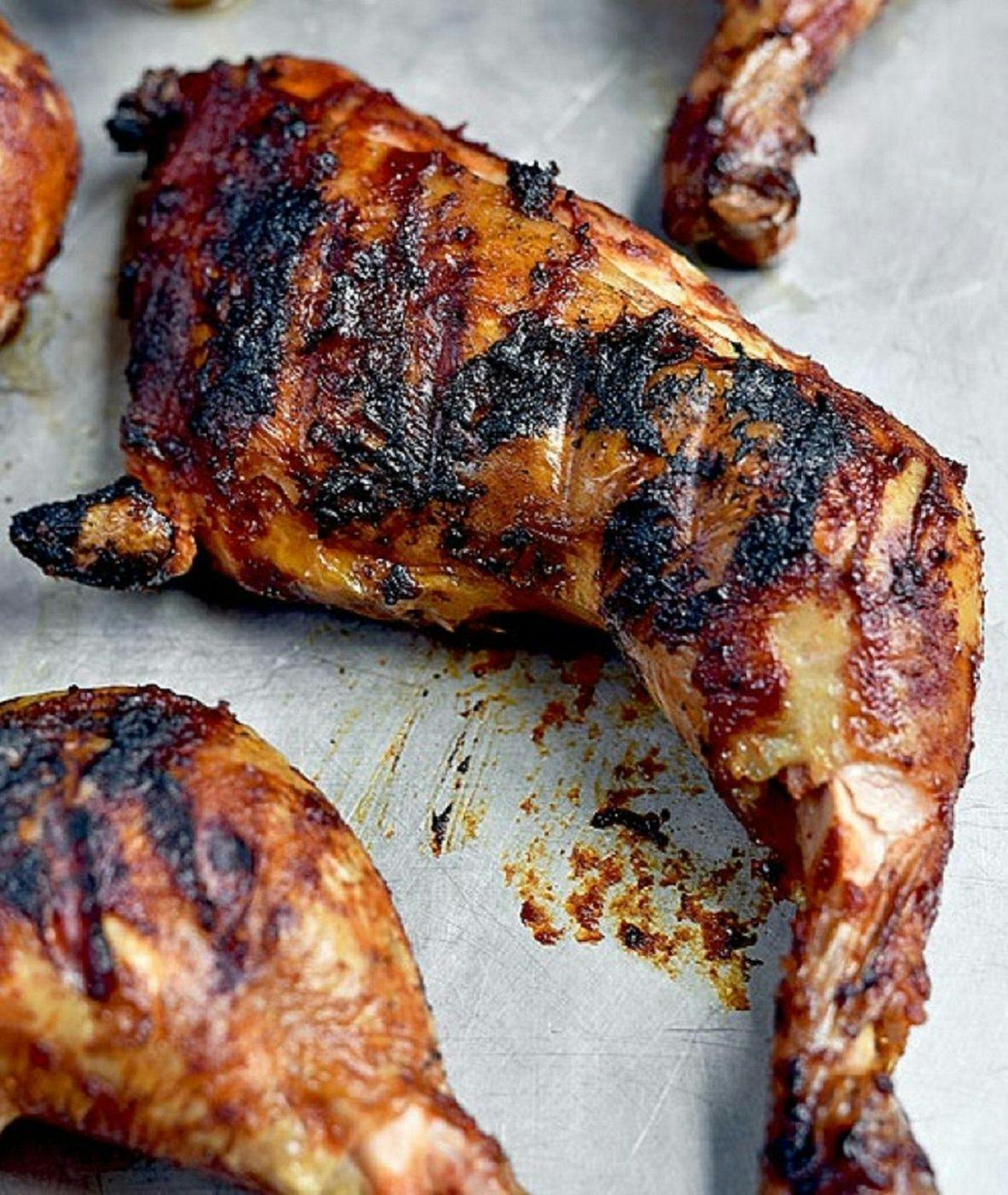 1/4 Dark Meat Grilled Chicken*** from All American BBQ in West Hills, CA