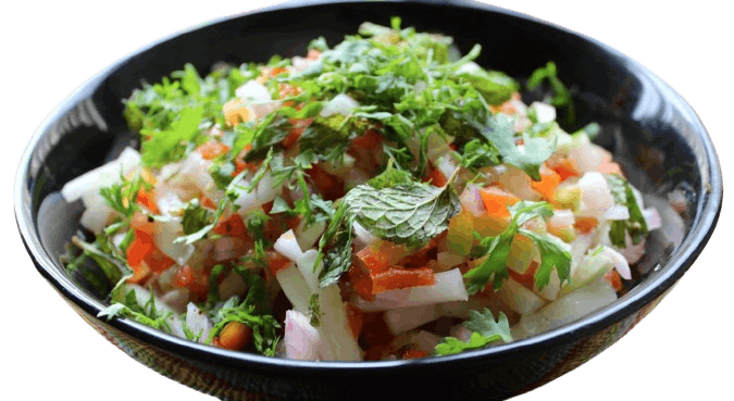 Indian Kachumber Salad  (V, GF) from Sura Indian Bistro - Chestnut St in Philadelphia, PA