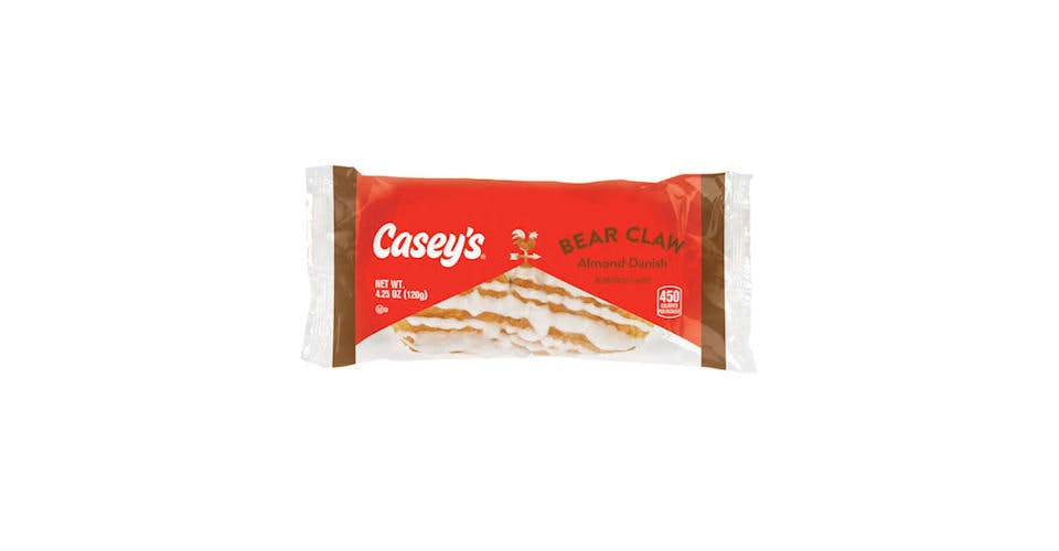 Casey's Bear Claw Almond Danish (4.25 oz) from Casey's General Store: Asbury Rd in Dubuque, IA