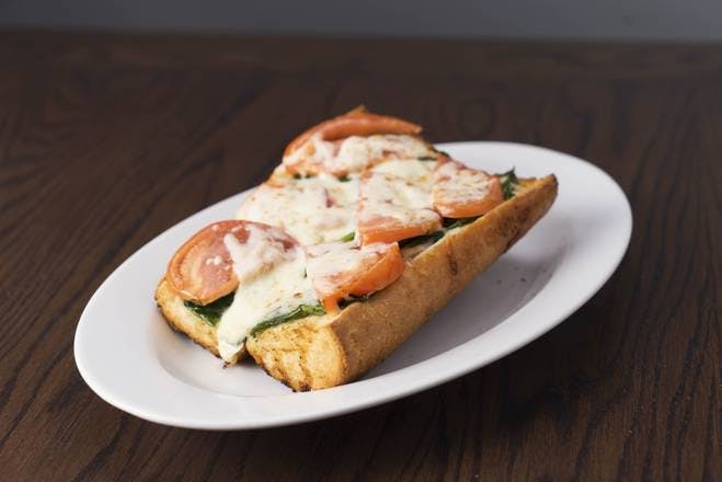 Spinach & Tomato Garlic Bread from Rosati's Pizza - Elk Grove Village in Elk Grove Village, IL