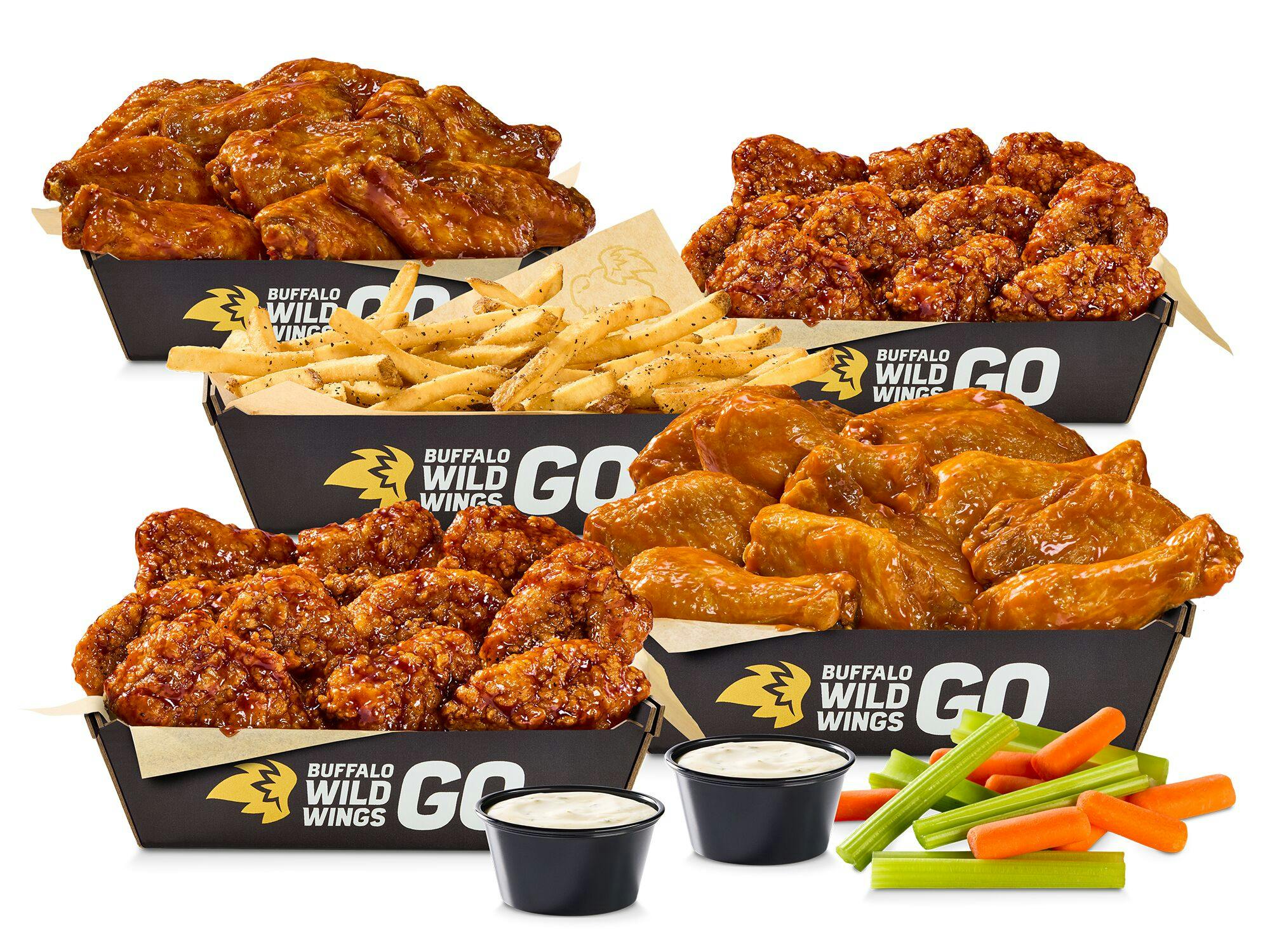 20 Boneless + 20 Traditional Wings & Fries from Buffalo Wild Wings - Crystal Dr in Arlington, VA