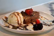 Flames infused Lava Cake from Flames Mediterranean Bar & Grill - Melbourne in Melbourne, FL