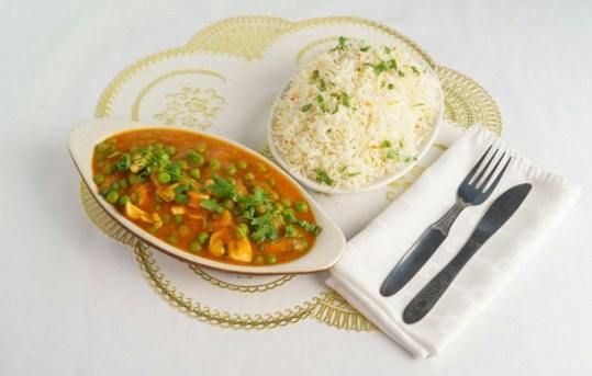 Mushroom Matar (Vegan) from Jewel of India in Seattle, WA