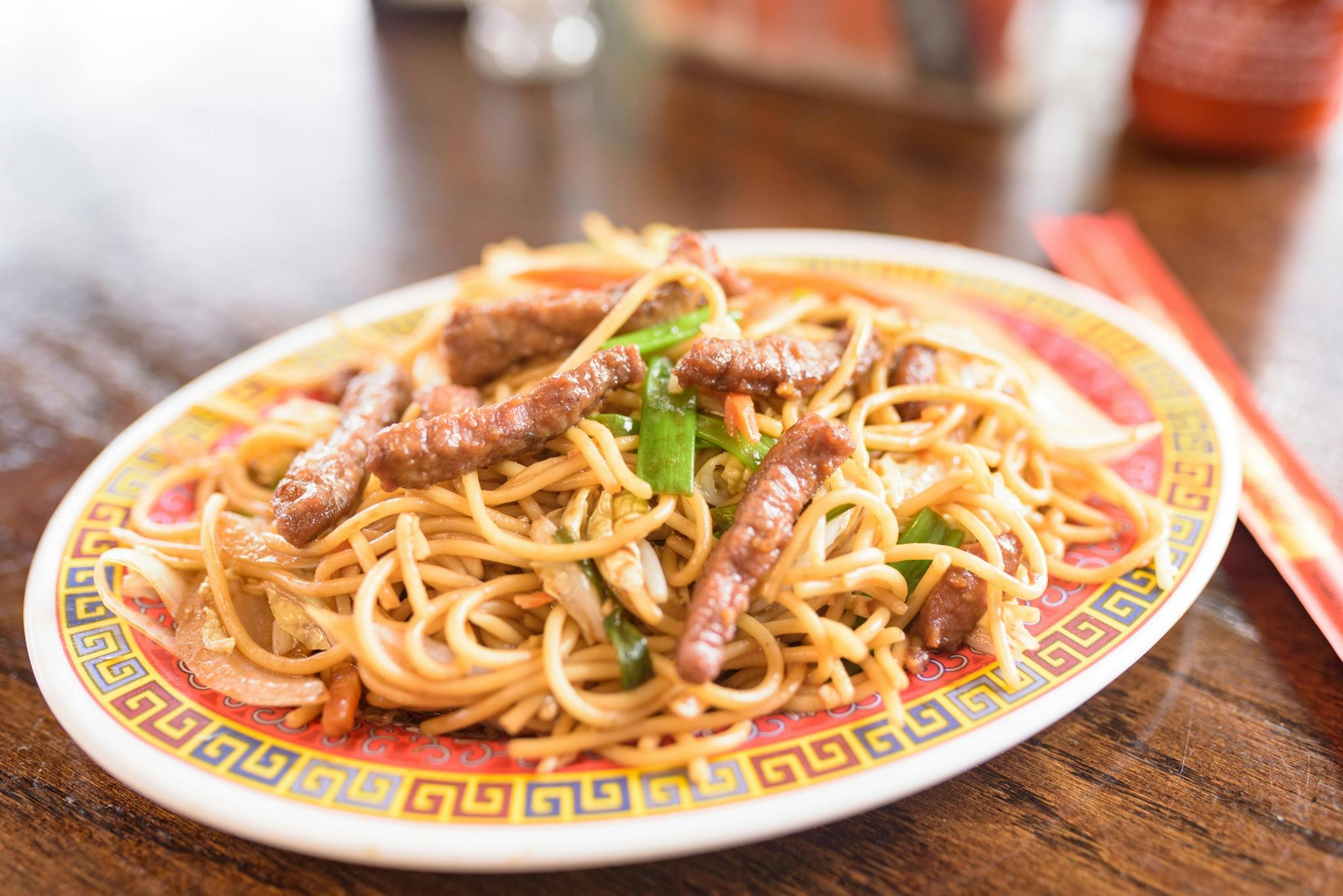 Beef Lo Mein from Lucky Kitchen - North Campus in Ann Arbor, MI