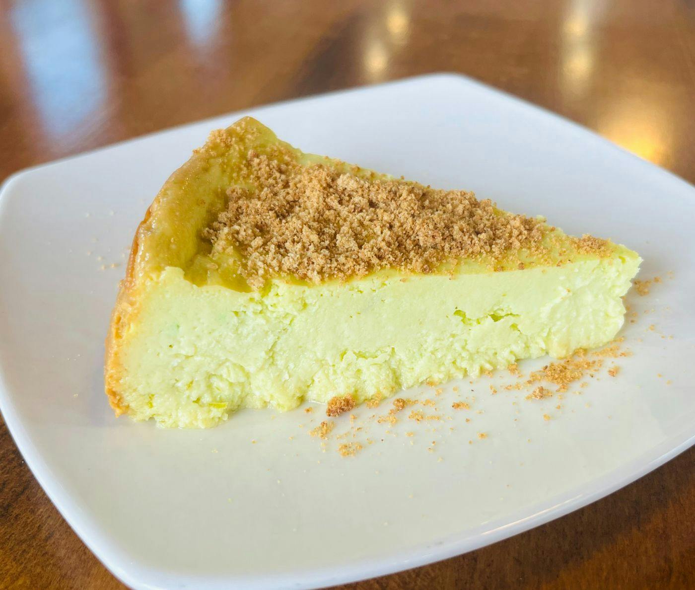Key Lime Cheesecake- Slice from Arrosto Delicatessen in Sheboygan, WI