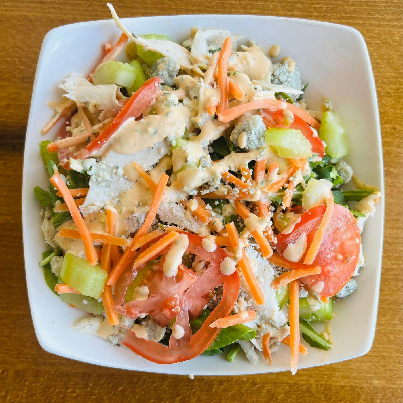 Buffalo Chicken Salad from Arrosto Delicatessen in Sheboygan, WI