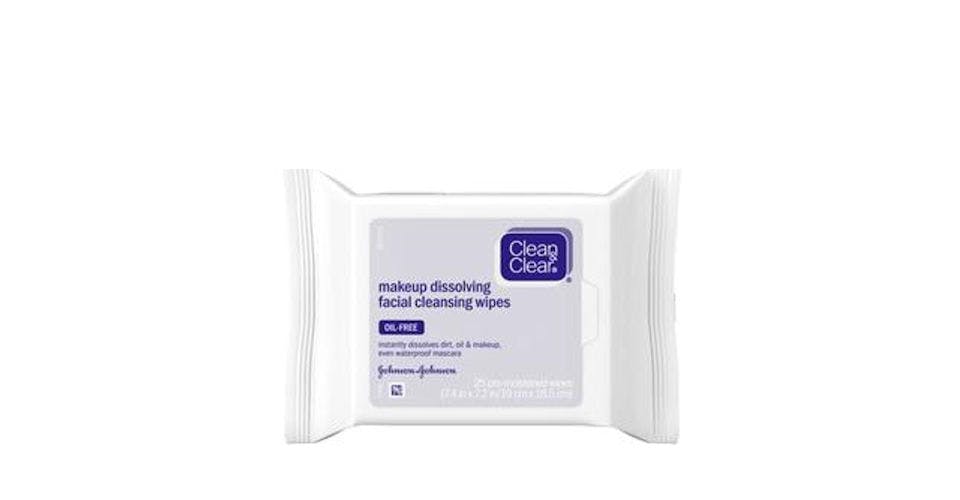 Clean & Clear Makeup Dissolving Facial Cleansing Wipes (25 ct) from CVS - SW 21st St in Topeka, KS