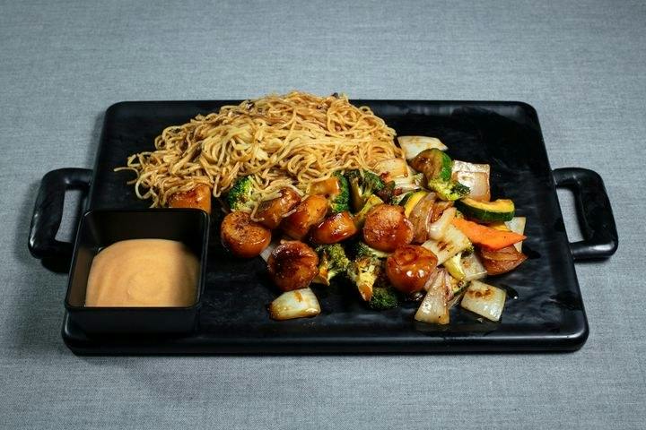 Scallop Yakisoba from Nori Sushi & Grill - Fitchburg in Fitchburg, WI