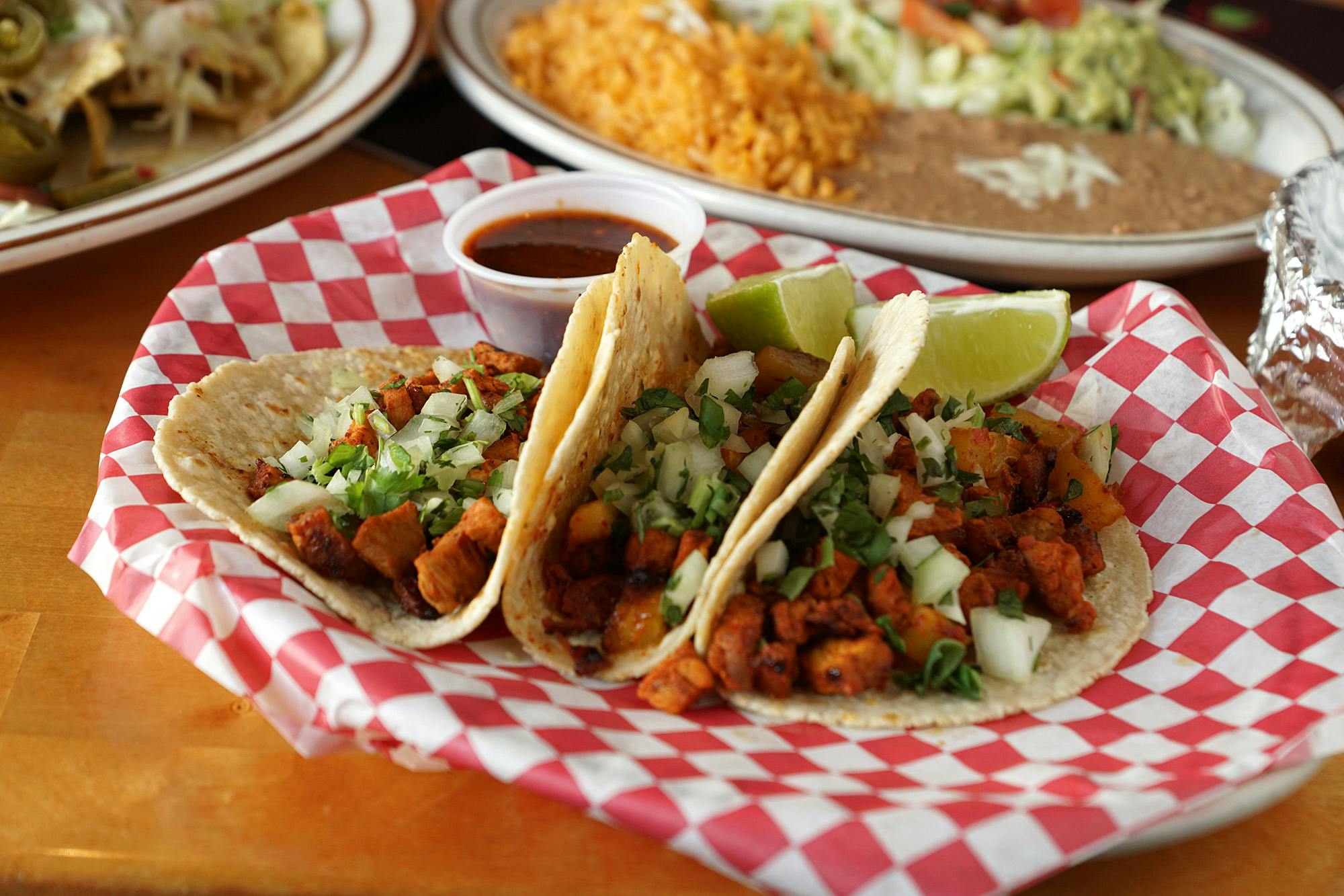 Pastor Tacos from Tequila Bar & Grill in La Crosse, WI