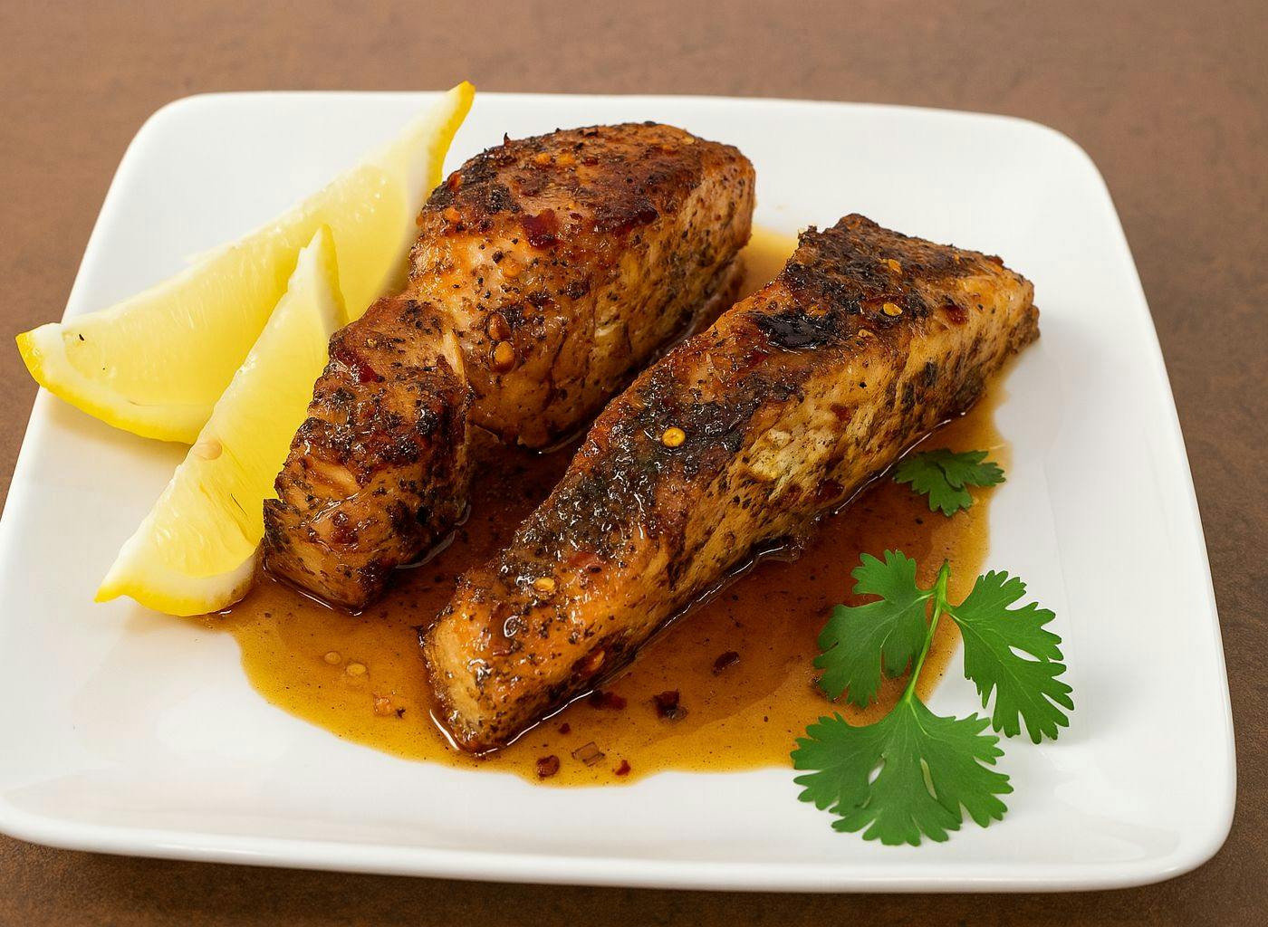 Salmon Portion from C'est Bon Caribbean Creole Cuisine in Baytown, TX