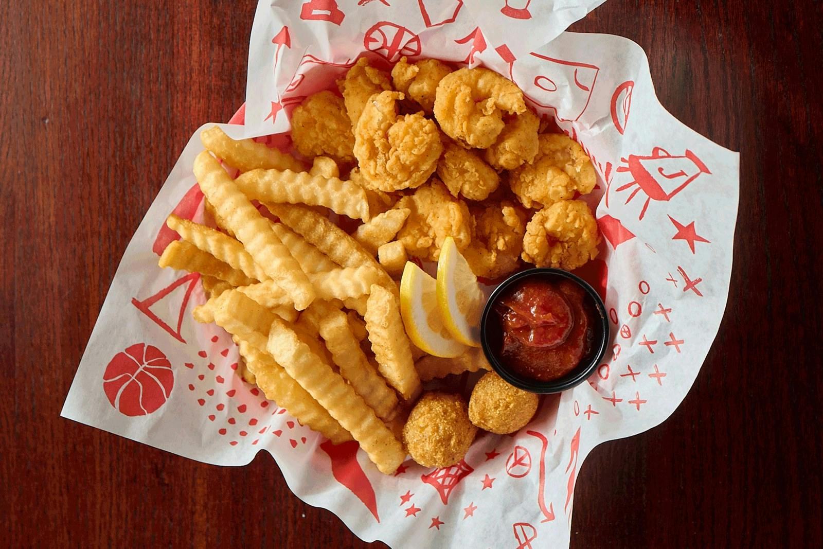 Shrimp Basket from Jefferson's Restaurant in Brentwood, TN