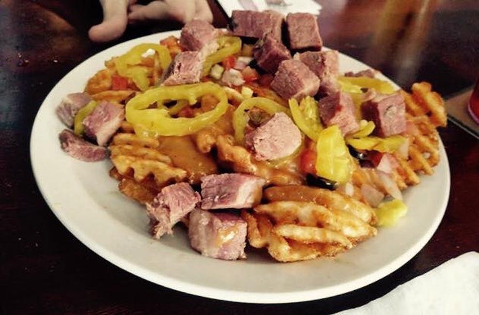 Irish Nachos from AJ O'Brady's Irish Pub & Grill in Menomonee Falls, WI