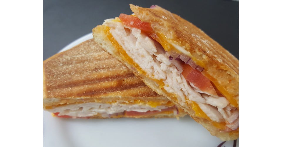 Chipotle Chicken Panini from Basics Co-op Coffee & Deli in Janesville, WI