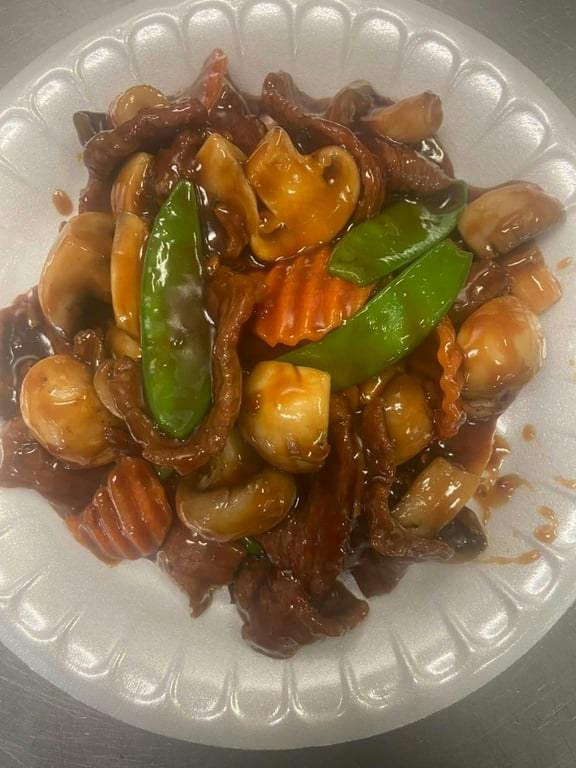 70. Beef with Mushrooms from China Wok in Madison, WI