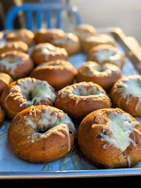 DOUBLE CHILE & CHEDDAR BAGEL from One Mighty Mill Cafe - Exchange St in Lynn, MA