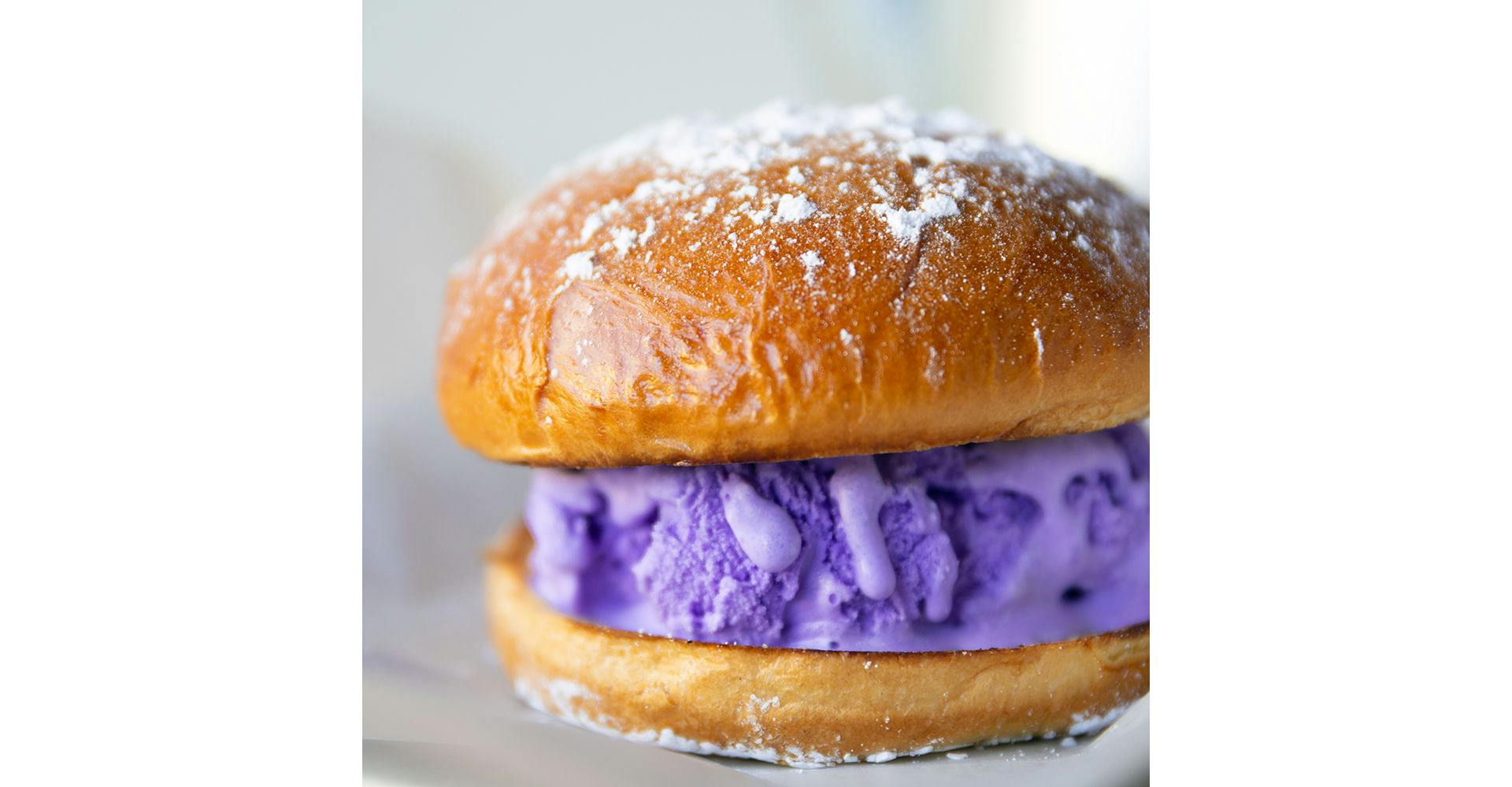 Ube Ice Cream Sandwich from Bites Restaurant in Forest Grove, OR