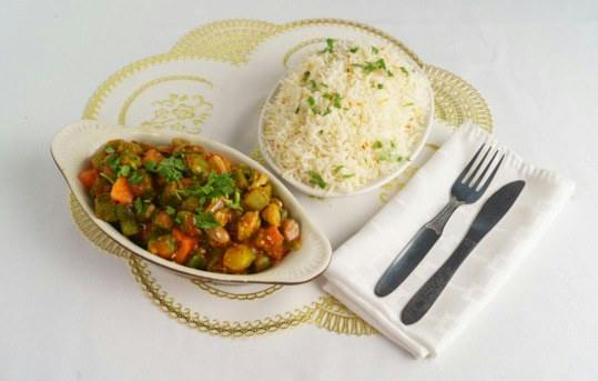 Okra Masala (Vegan) from Jewel of India in Seattle, WA