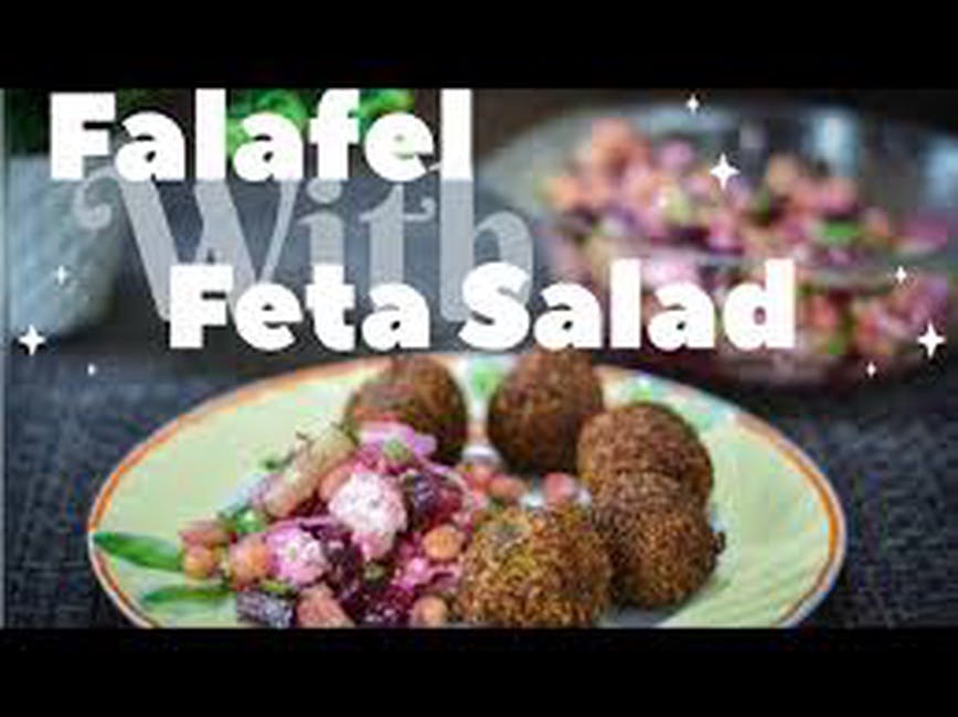 Falafel Salad w/Feta from King's Pizza & Subs in Baltimore, MD